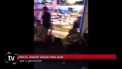Çevik kuvveti basan askerler gözaltına alındı