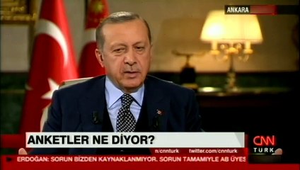Cumhurbaşkanı Erdoğan'dan anket değerlendirmesi