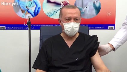 Cumhurbaşkanı Erdoğan corona virüsü aşısı yaptırdı
