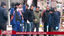 Ankara'da çöp kutusunda korkutan patlama