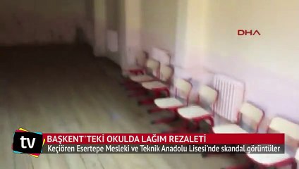 Başkent'te alt katı lağım basan okulda eğitim rezaleti