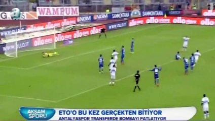 Dünya yıldızı Samuel Eto'o Antalyasporla anlaştı