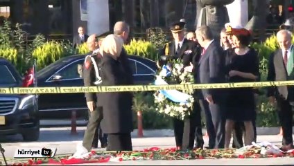 Erdoğan Ankara saldırısının olduğu patlama yerinde