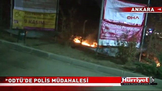 ODTÜ'DE POLİS MÜDAHALESİ