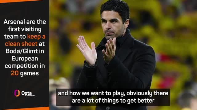 Arteta impressed with attitude as Arsenal end Bodø/Glimt home streak