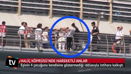 Haliç Köprüsü'nde hareketli anlar