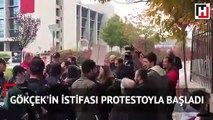 Gökçek’in istifası protestoyla başladı