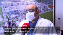 Ankara Şehir Hastanesi Başhekimi: Covid-19 başvuruları 4'te bire düştü