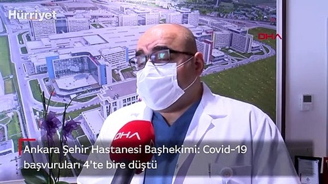 Ankara Şehir Hastanesi Başhekimi: Covid-19 başvuruları 4'te bire düştü
