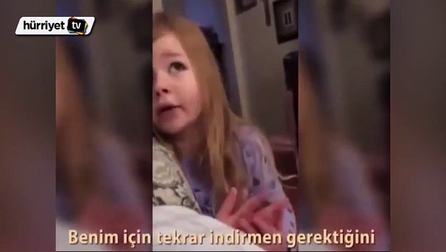Babası ile tuvalet konusunda anlaşamayan küçük kız