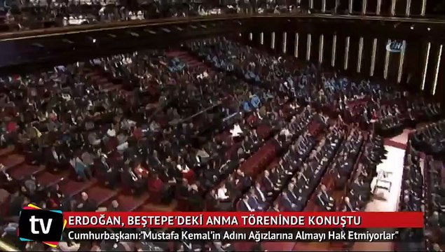 Cumhurbaşkanı, Beştepe'deki anma töreninde konuştu