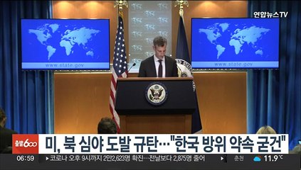 미, 북 심야 도발 규탄…"한국 방위 약속 굳건"