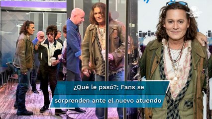 ¡Irreconocible! Así aparece Johnny Depp tras renovarse el look