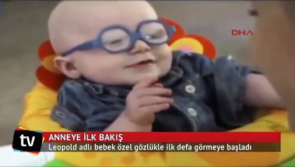 Annesini ilk kez gören bebeğin mutluluğu böyle görüntülendi