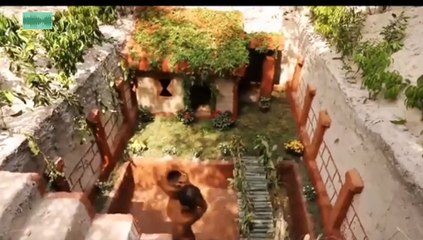 Make a beautiful house and garden in the forest waww