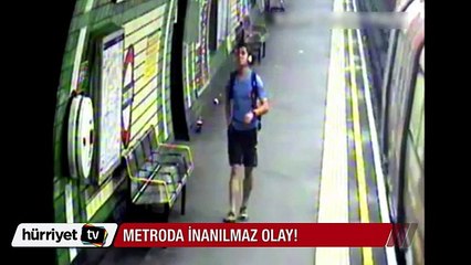 Londra metrosunda bebek arabası raylara böyle yuvarlandı