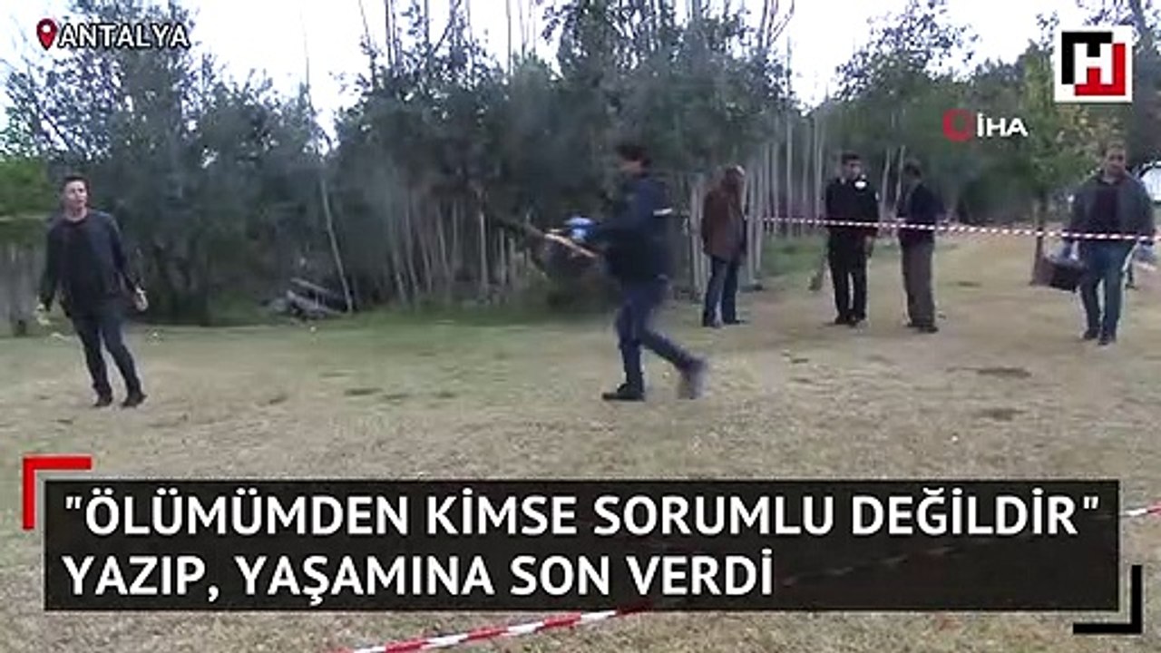 “Ölümümden kimse sorumlu değildir" yazıp, yaşamına son verdi