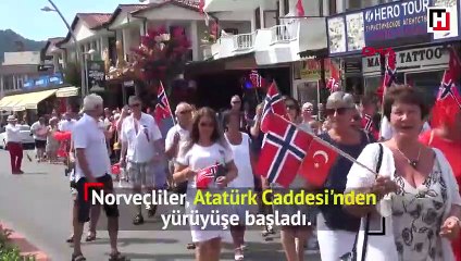Norveçliler Bağımsızlık Günü'nü Kemer'de kutladı