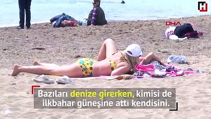 Antalya'da sahiller doldu