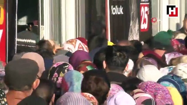 Antalya'da bedava halı ve paspas izdihamı