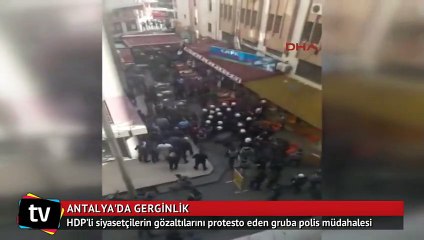 Antalya'da HDP yürüyüşüne polis müdahalesi