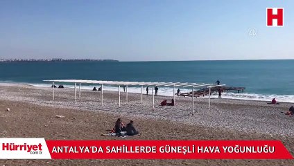 Sahillerde "güneşli hava" yoğunluğu