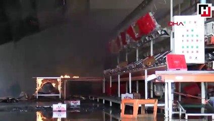 Antalya'da soğuk hava deposunda yangın