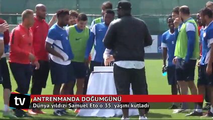 Samuel Eto'o'nun renkli doğumgünü kutlaması