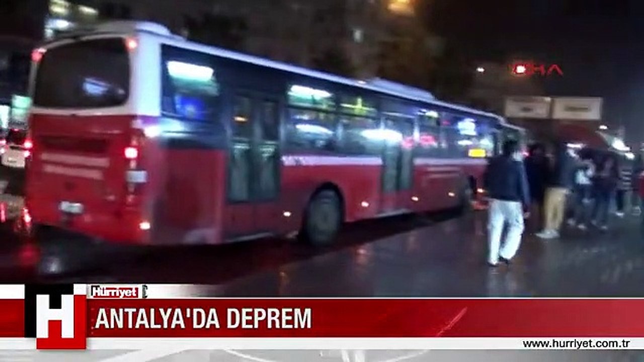 ANTALYA DEPREMİNDEN İLK GÖRÜNTÜLER