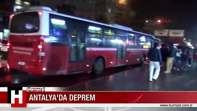 ANTALYA DEPREMİNDEN İLK GÖRÜNTÜLER