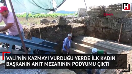 İlk kazmayı vurduğu yerden çıktı, sosyal medyadan duyurdu