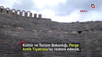 2 bin yıllık perge antik tiyatrosu restore edilecek