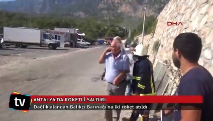 Kemer Karayolu üzerindeki balıkçı barınağı girişinde patlama