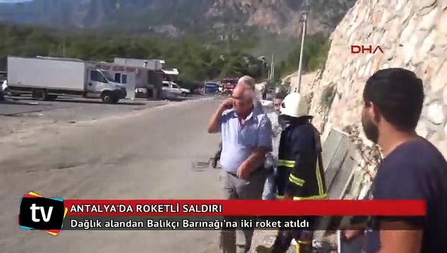 Kemer Karayolu üzerindeki balıkçı barınağı girişinde patlama