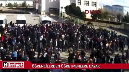 Öğrenciler, öğretmen ve müdür yardımcısına saldırdı