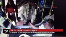 Antalya'da bir yolcu 75 kuruş için şoföre bıçak çekti