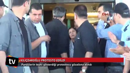 CHP Lideri Kılıçdaroğlu, Antalya'da protesto edildi
