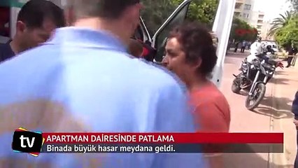 Mersin'de apartman dairesinde patlama