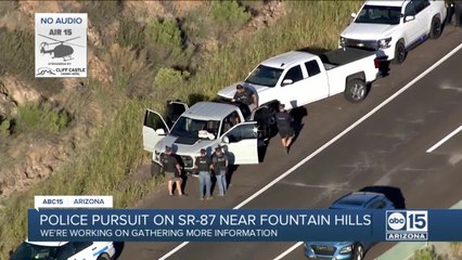 Stolen vehicle suspect taken into custody after chase along SR 87.