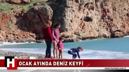 ANTALYA'DA OCAK AYINDA DENİZ KEYFİ