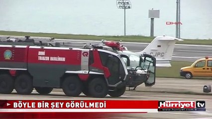 BÖYLE BİR ŞEY GÖRÜLMEDİ! ARIZALANAN UÇAĞI İTEREK GÖTÜRDÜLER