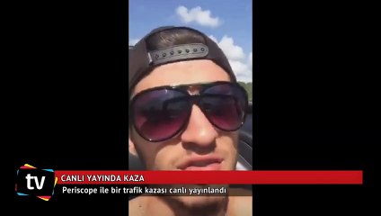 Şile yolunda canlı yayında kaza yaptılar