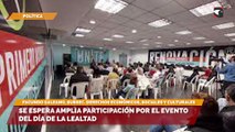 Sala cinco Convocan a gran evento por el día de la Lealtad