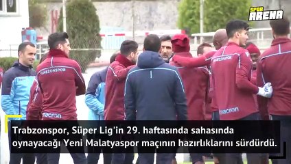 Trabzonspor'da Evkur Yeni Malatyaspor maçı hazırlıkları