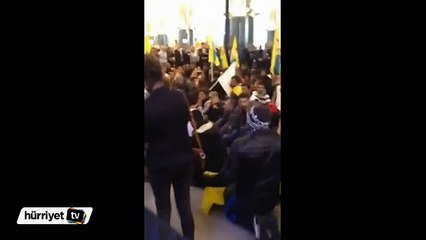 AP binasında Kobani gerginliği