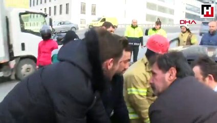 Kazada yaralandı, kendinden çok arabasını düşündü