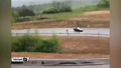 Dağ yolunda inanılmaz drift