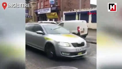 Tartıştığı sürücüye aracıyla saldırdı