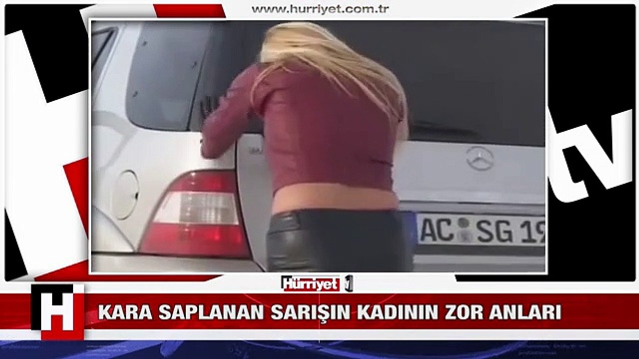 KARA SAPLANAN SARIŞIN KADININ ZOR ANLARI