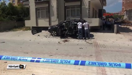 Hatay’da Suriye plakalı araç patladı